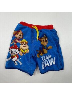 Nickelodeon Paw Patrol Team Paw Boys Swim Trunks Size 4T